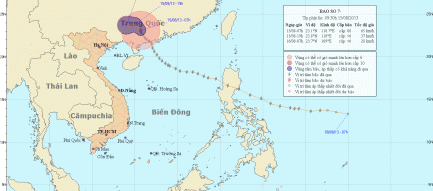 Bão số 7 (bão Utor) vào Trung Quốc, gây mưa to ở Bắc Bộ Việt Nam