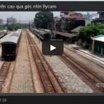 Cầu Long Biên nhìn từ trên cao qua góc quay của flycam