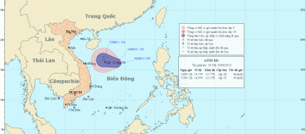 Tin áp thấp nhiệt đới trên biển Đông