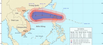 Bão Krosa sắp vào biển Đông!
