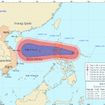 Siêu bão Nari tiến vào vào biển Đông