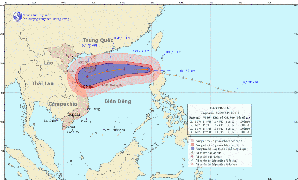 Tin bão số 12 trên biển Đông