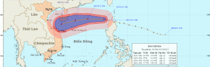 Tin bão số 12 trên biển Đông