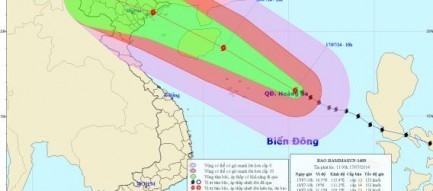 Bão Rammasun sẽ đổ bộ vào Việt Nam ngày 19/7