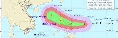 Tin bão gần biển Đông: Bão Rammasun