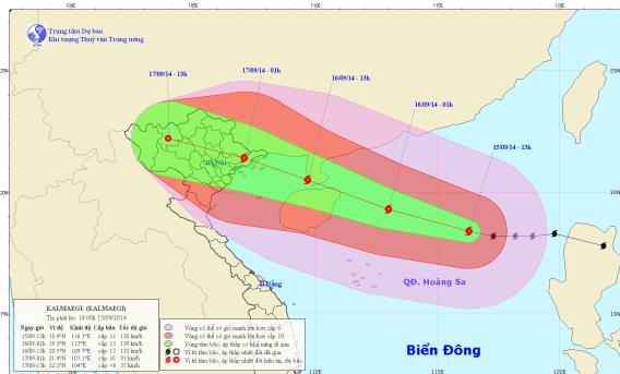 Cập nhật tin bão số 3: bão Kamaegi