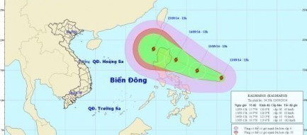 Tin bão gần biển Đông: Bão Kalmaegi