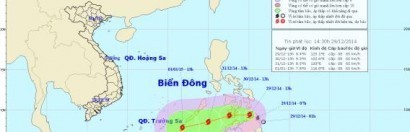 Tin bão gần biển Đông - Bão Jangmi