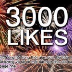 3000 Like Facebook: xin cảm ơn