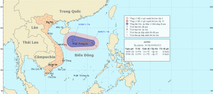 Tin áp thấp nhiệt đới trên biển Đông 06/09/2013